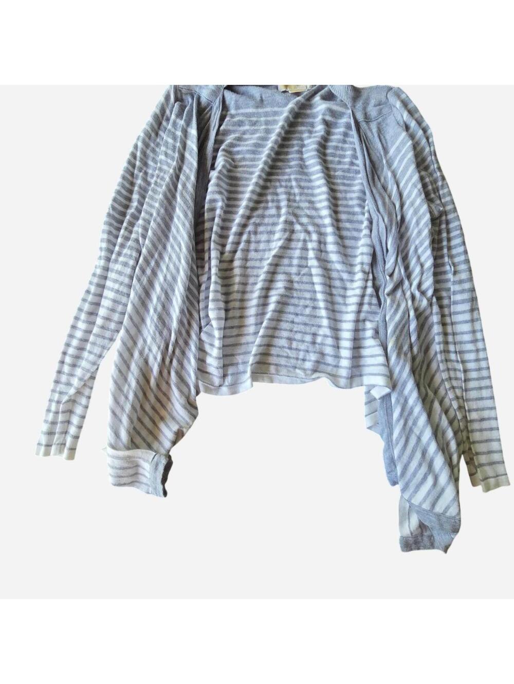 Michael Kors Women's Grey and White Cardigan